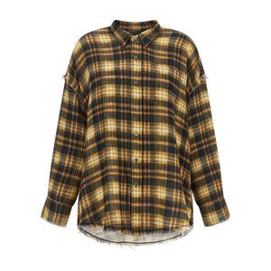 R13 Women Raw Cut Hem Shirt